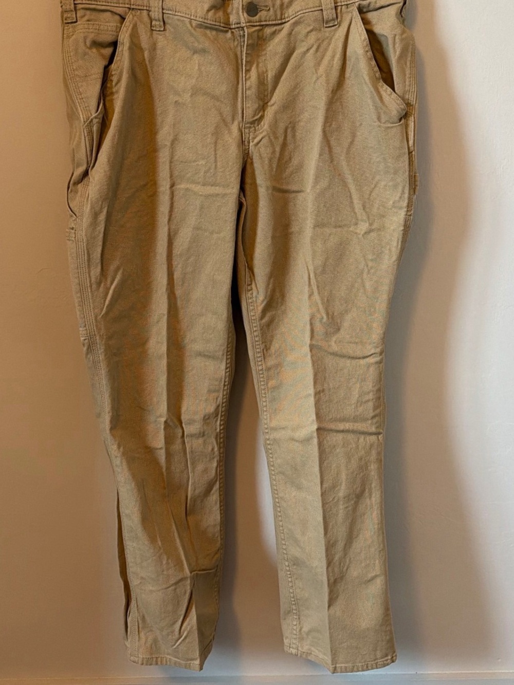 Carhartt Women's Tan Canvas Work Pants